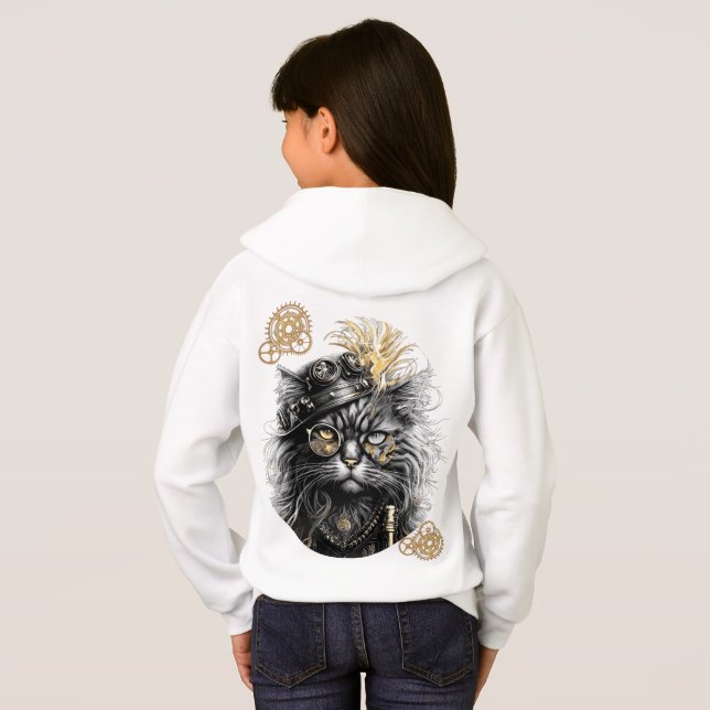Spunky Paws The Funky Steampunk Cat  (Back Full)