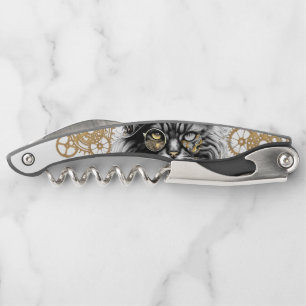Spunky Paws The Funky Steampunk Cat Corkscrew