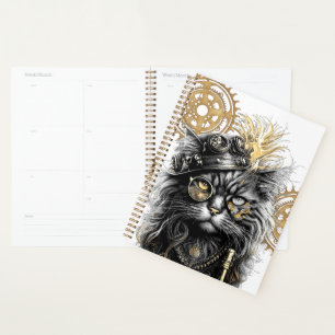 Spunky Paws The Funky Steampunk Cat Planner