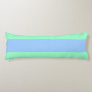 Spunky Perriwinkle and Green Stripes for FUN!!! Body Cushion