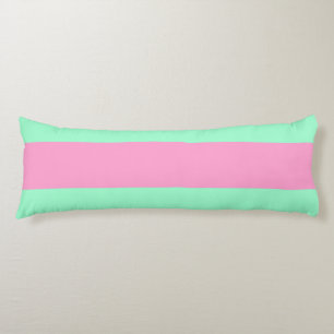Spunky Pink and Green Stripes for FUN!!! Body Cushion