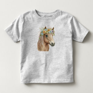 Spunky Pony Flower Crown Child's Tee