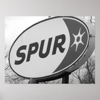 Spur Gas Station Poster