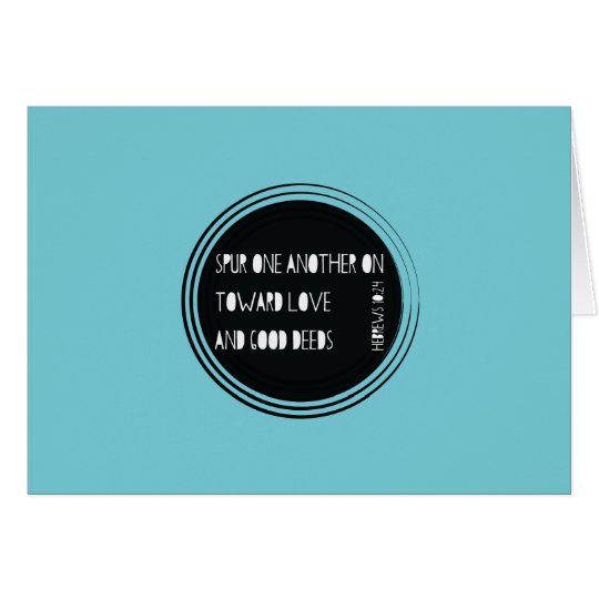Spur One Another On - Hebrews Card
