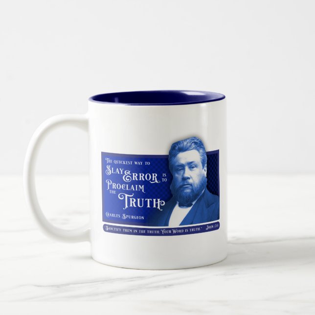 Spurgeon Truth v. Error Two-Tone Coffee Mug (Left)