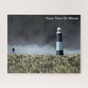 Spurn Point Lighthouse Postcard Jigsaw Puzzle