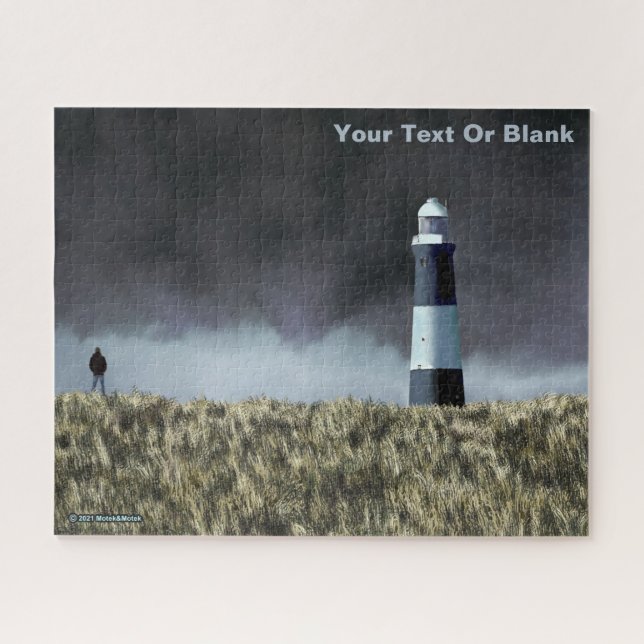 Spurn Point Lighthouse Postcard Jigsaw Puzzle (Horizontal)