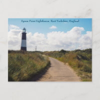 Spurn Point Lighthouse, Yorkshire, Postcard