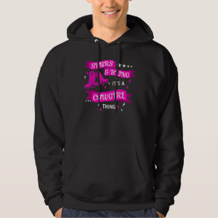 Spurs And Bling Its A Cowgirl Thing Rodeo Graphic  Hoodie