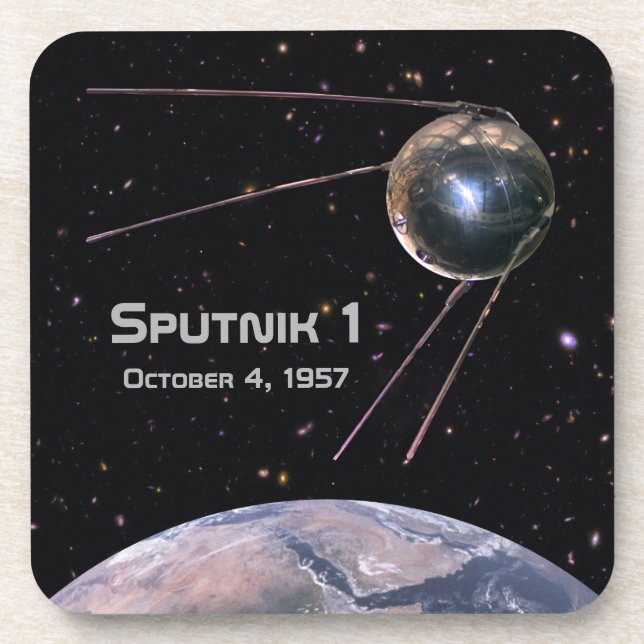 Sputnik 1 Earth Satellite Coaster (Front)