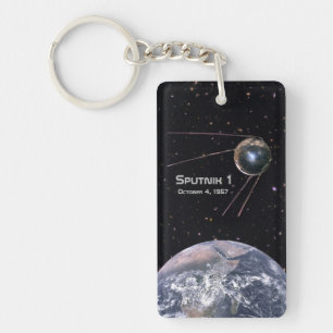 Sputnik 1 Earth Satellite Key Ring