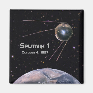 Sputnik 1 Earth Satellite Magnet