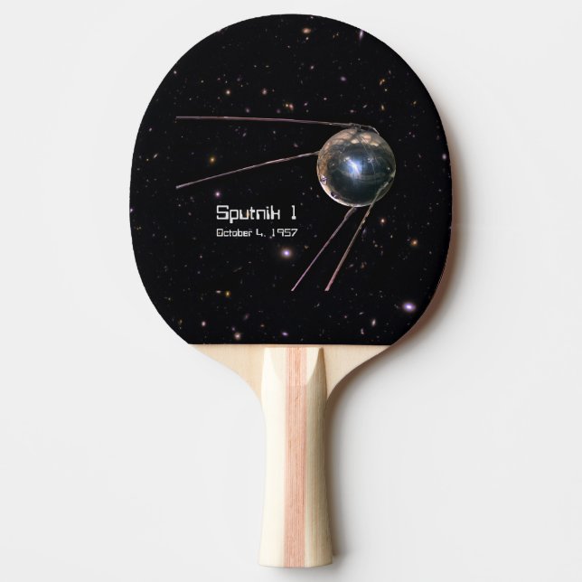 Sputnik 1 Earth Satellite Ping Pong Paddle (Front)