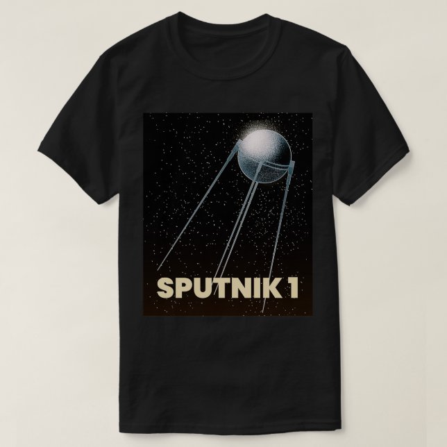sputnik 1 first satellite T-Shirt (Design Front)
