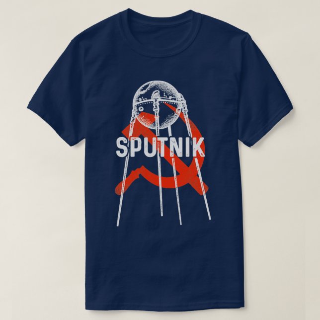 Sputnik 1 Satellite Soviet Union 195710 T-Shirt (Design Front)