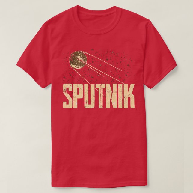 Sputnik 1 Satellite Soviet Union 1957 11 T-Shirt (Design Front)