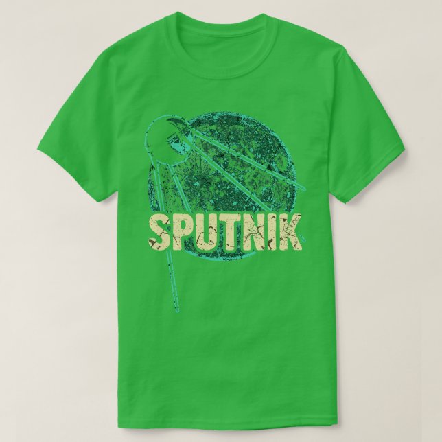 Sputnik 1 Satellite Soviet Union 1957 7 T-Shirt (Design Front)