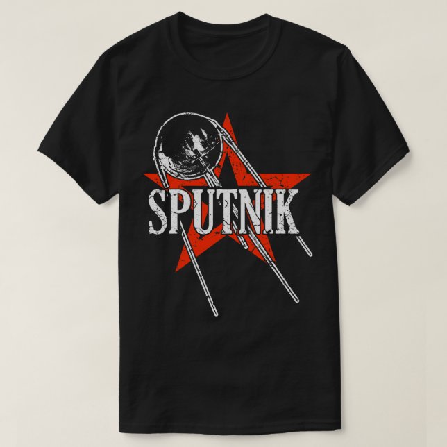 Sputnik 1 Satellite Soviet Union 1957 T-Shirt (Design Front)