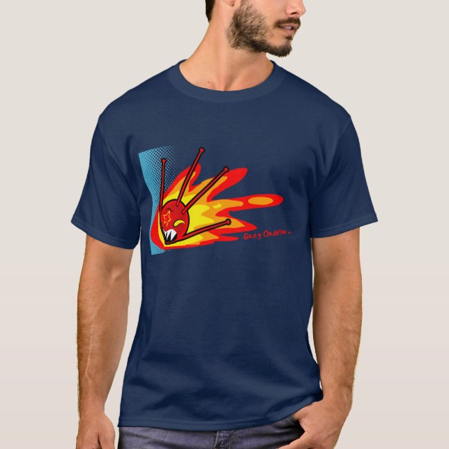 sputnik on fire  T-Shirt (Front)