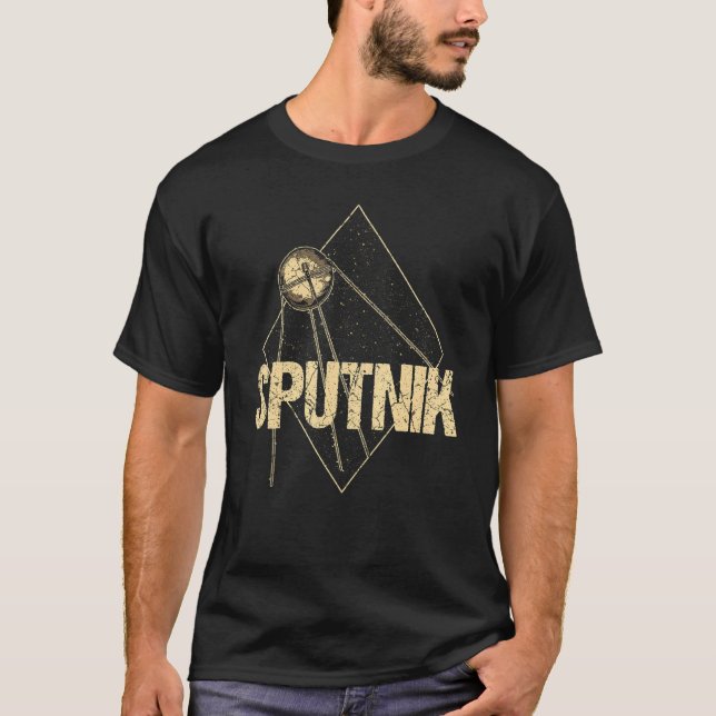Sputnik Satellite Spacecraft Soviet Union Space Sp T-Shirt (Front)
