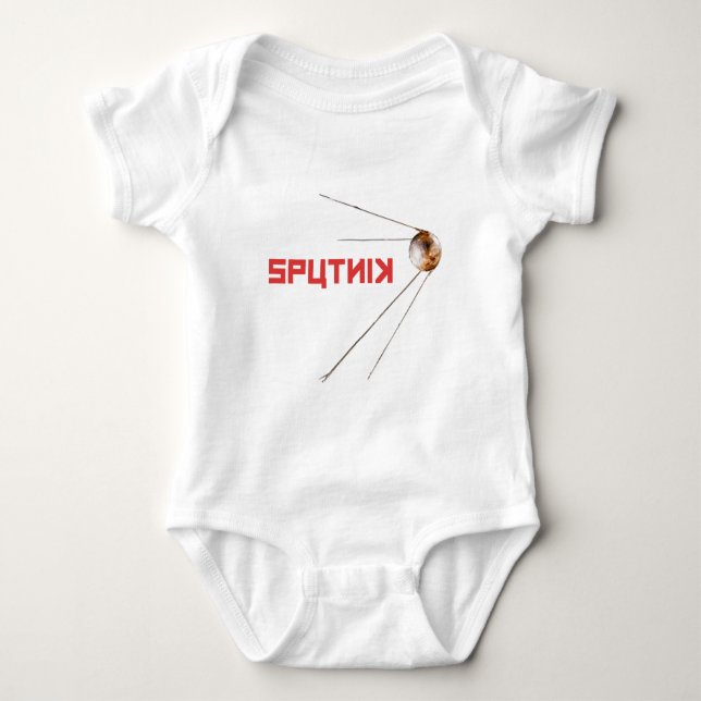 SPUTNIK - space/russian/soviet union/technology Baby Bodysuit (Front)