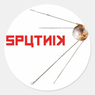 SPUTNIK - space/russian/soviet union/technology Classic Round Sticker