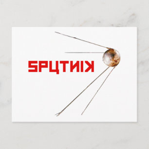 SPUTNIK - space/russian/soviet union/technology Postcard