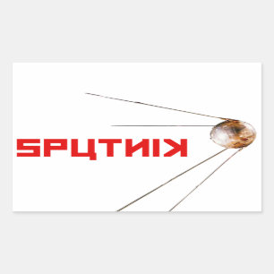 SPUTNIK - space/russian/soviet union/technology Rectangular Sticker