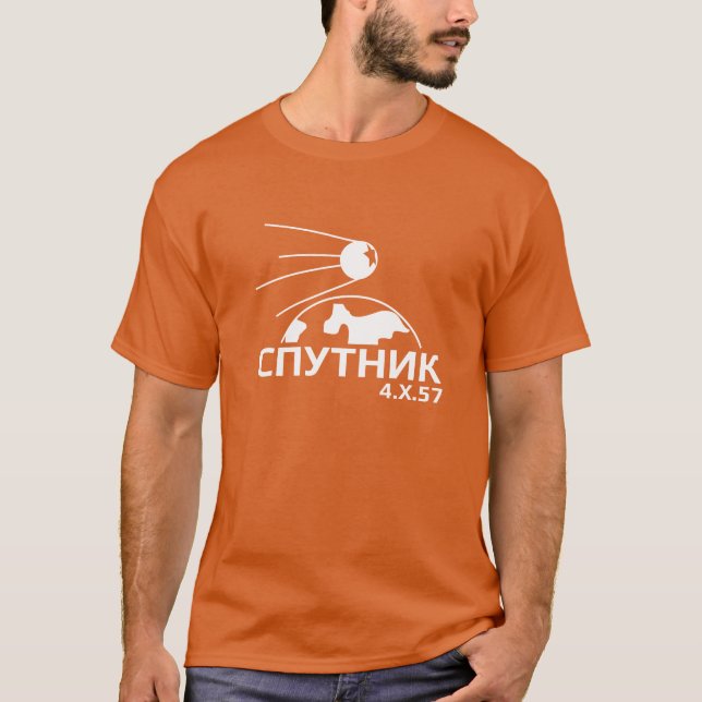 Sputnik T-Shirt (white printing) (Front)
