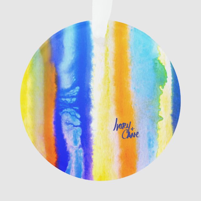 SPWW Among the Horizon Blue and Orange Ornament (Front)