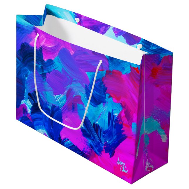 SPWW Electric Vibes Large Gift Bag (Front Angled)
