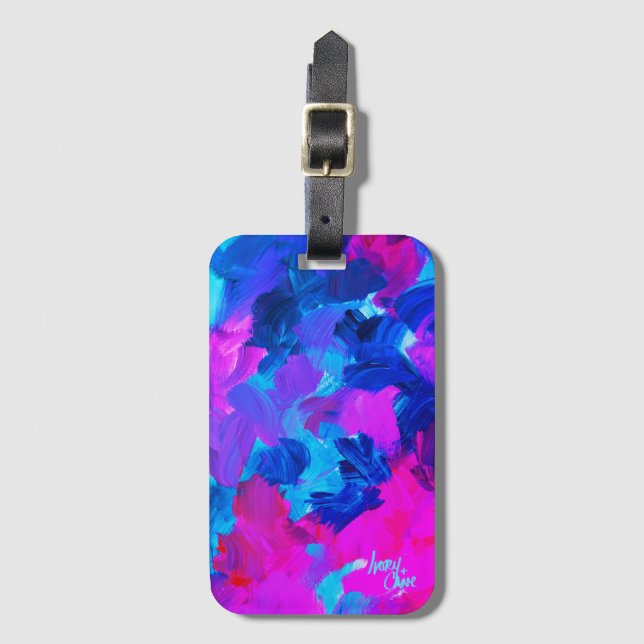 SPWW Electric Vibes Luggage Tag (Front Vertical)