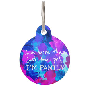 SPWW Electric Vibes Round Pet Tag