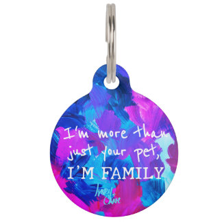 SPWW Electric Vibes Round Pet Tag