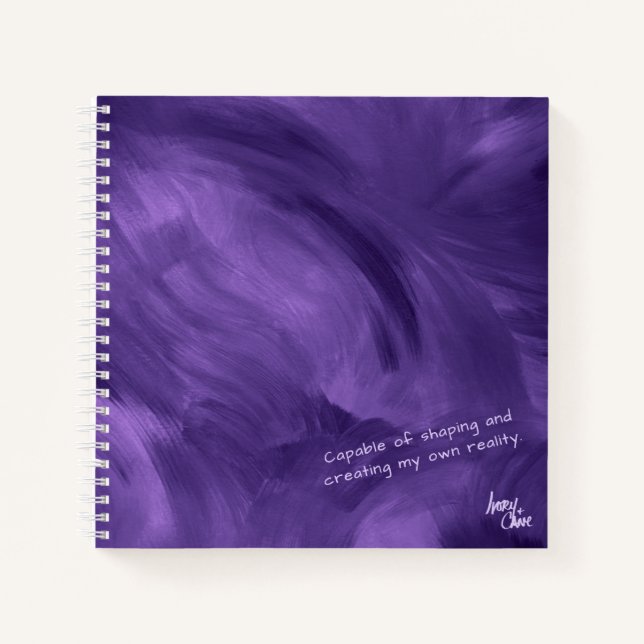 SPWW Free-Flowing Violet Haze Purple Notebook (Front)