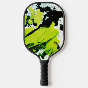 SPWW Keylime n' Slime Green & Black Abstract Pickleball Paddle