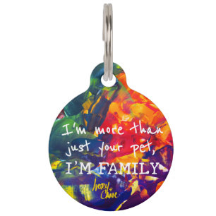 SPWW Psychedelic Spiral Round Pet Tag