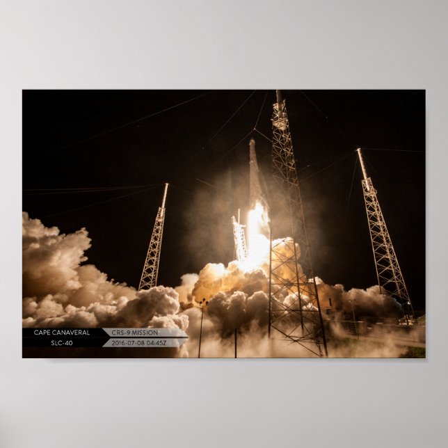 SpX CRS-9 Launch Poster (Front)