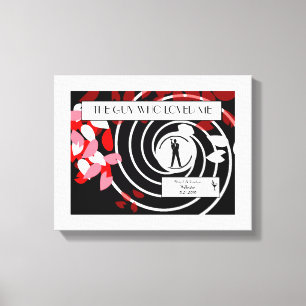 Spy Canvas Wedding Keepsake
