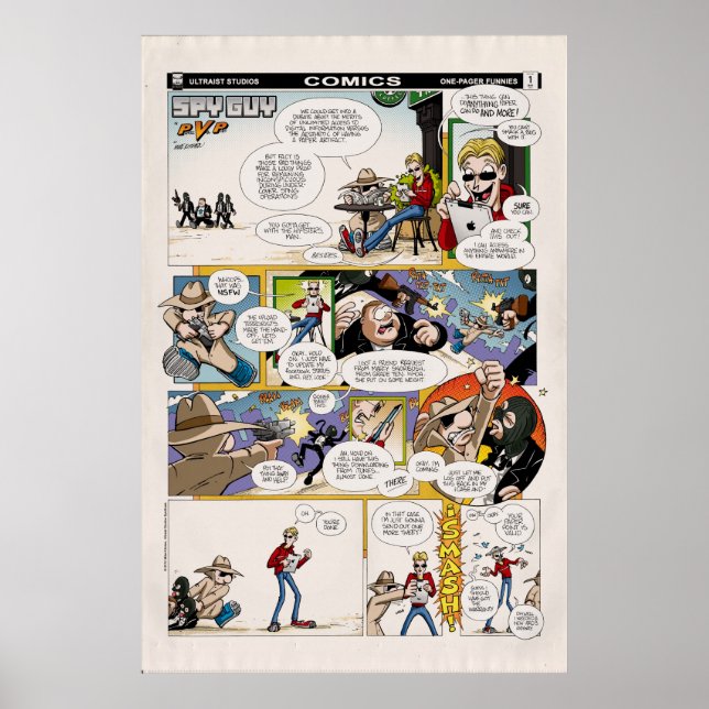 SPY GUY: One-Pager Funnies #1 Poster (Front)