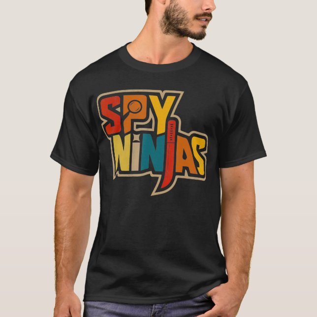 Spy Ninja Outfist Funny Outfis Spy Gaming Ninja T-Shirt (Front)