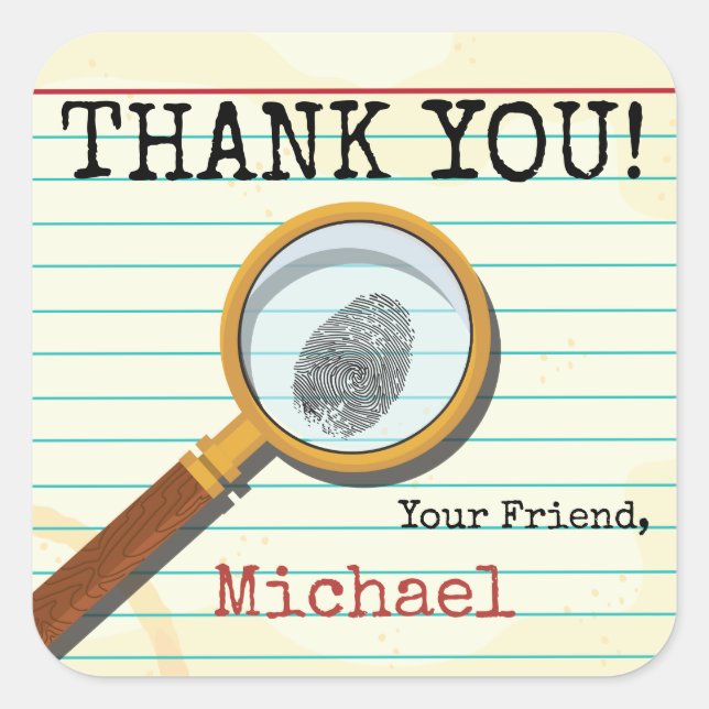 Spy Secret Agent Stickers (Front)