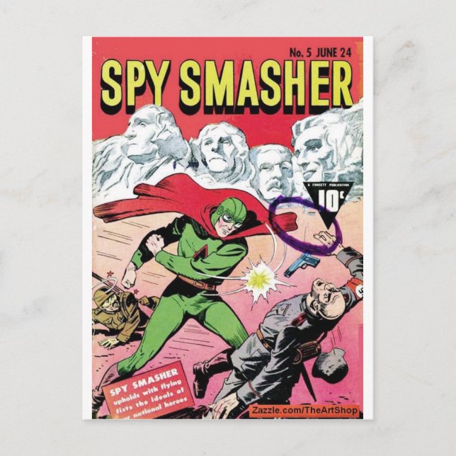 Spy Smasher Postcard (Front)