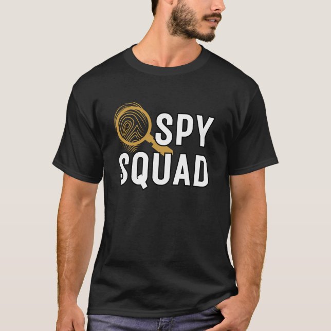 Spy Squad Detective Secret Agent  T-Shirt (Front)