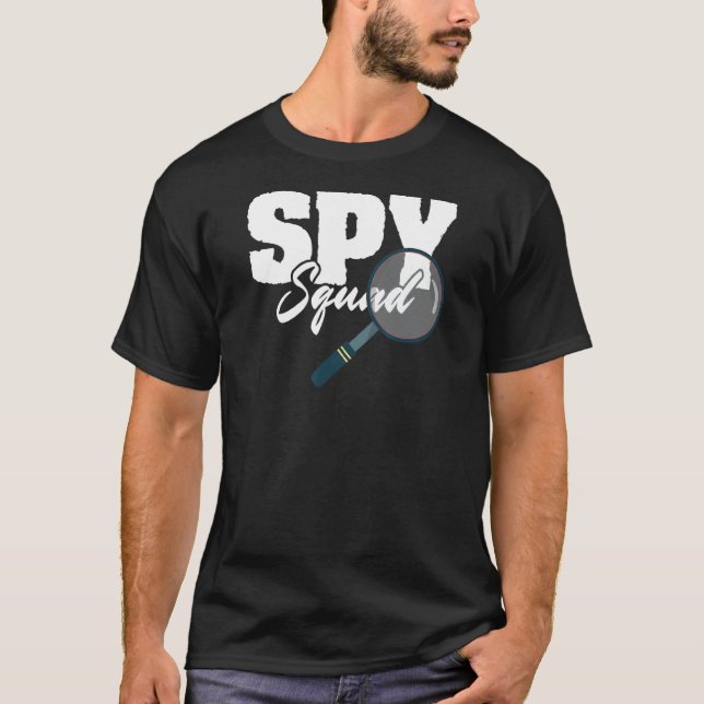 Spy Squad Police Crime Investigator Private Detect T-Shirt (Front)