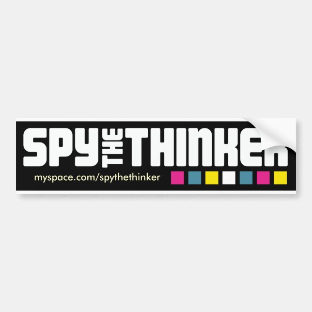 Spy The Thinker "Ruby Kill Club" Bumper Sticker (Front)