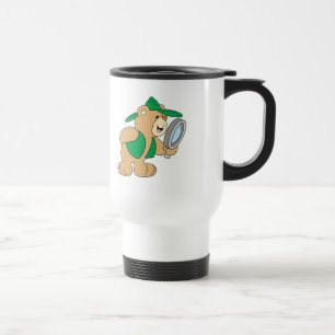 Spying Detective Bear Travel Mug