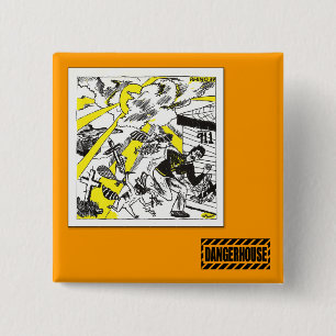 Sq. Button Rhino 39 Dangerhouse