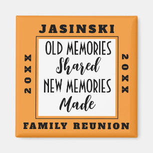 Sq Family Reunion Keepsake Souvenir Choose a Colou Magnet
