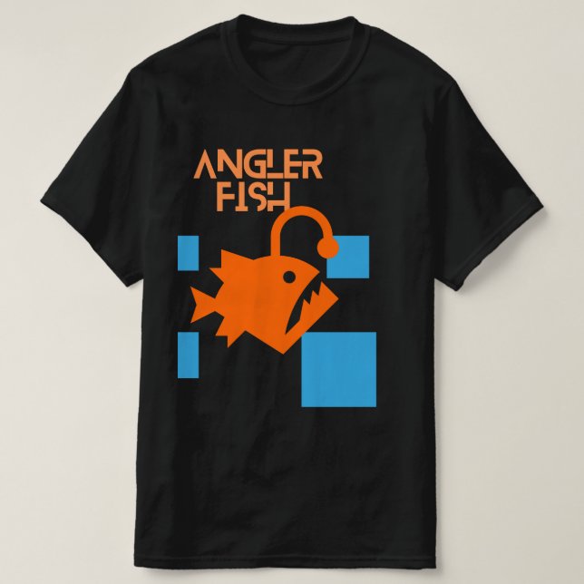 Sqare type angler fissh design T-Shirt (Design Front)